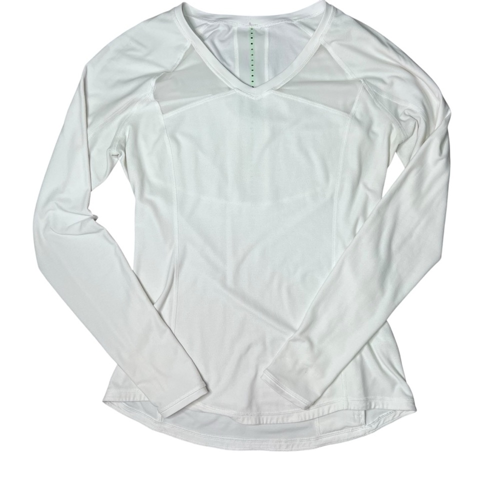 Lululemon Pace Pusher Long Sleeve *Rulu Top Size 8 White